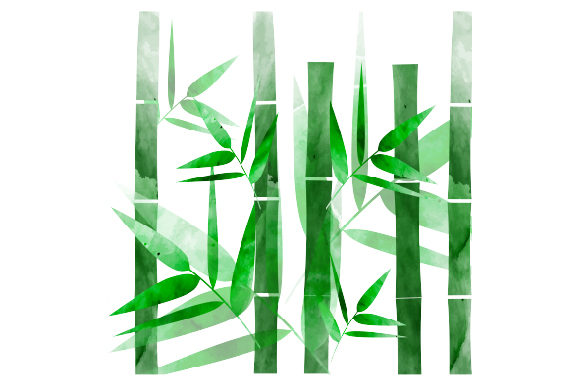 Bamboo Leaves Watercolor: A Nature Amp Gem for Crafters
