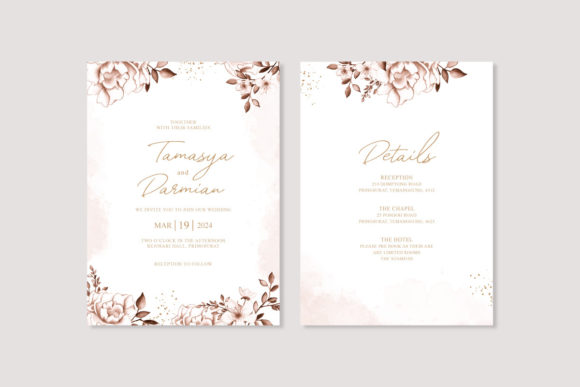 Beautiful Wedding Invitation Template Review for Print Templates