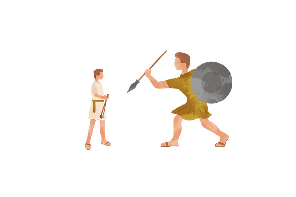 David and Goliath Watercolor: A Religious Asset Review