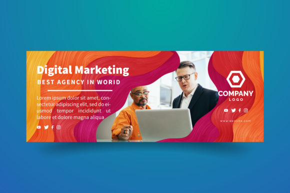 Digital Marketing Bast Agency Banner: Top Graphic Templates