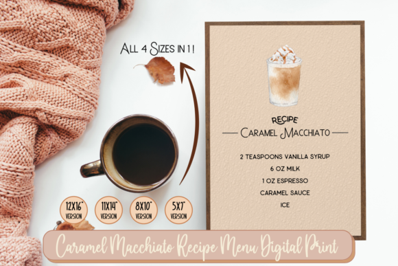 Iced Caramel Macchiato Recipe: Print Templates Review