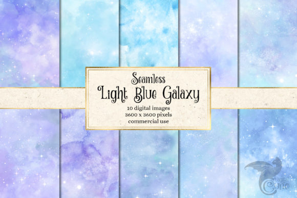 Light Blue Galaxy Textures for Modern Branding