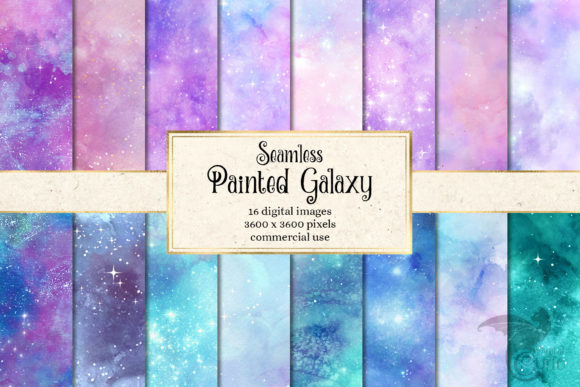 Painted Galaxy Textures for Bold Editorial Design
