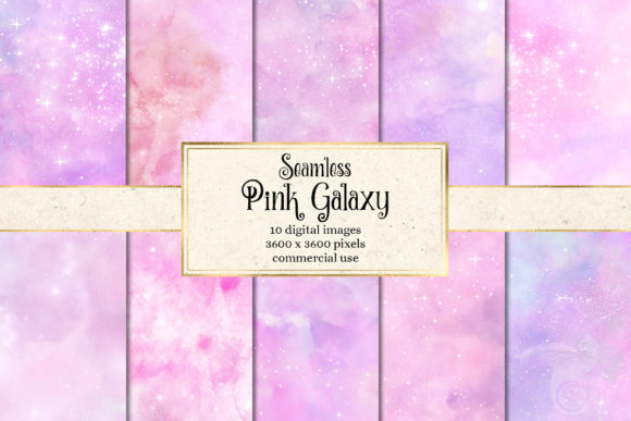 Pink Galaxy Digital Paper: Textures for Modern Web Design