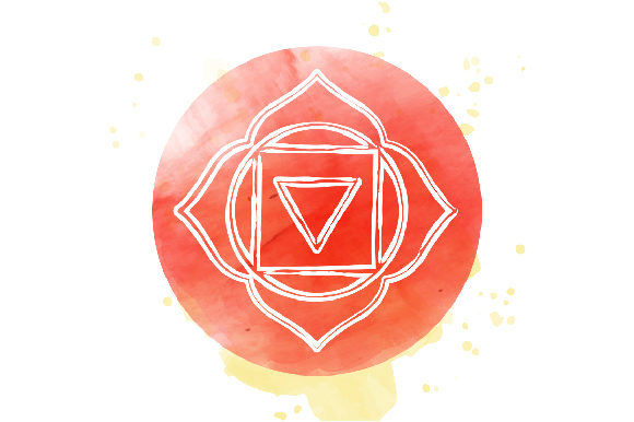 Root Chakra Mandala Watercolor for Yoga Amp Branding