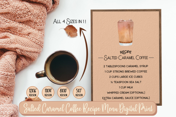 Salted Caramel Coffee Recipe Print: A Designer's Review