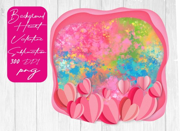 Valentine Heart Backgrounds for Sublimation Sellers