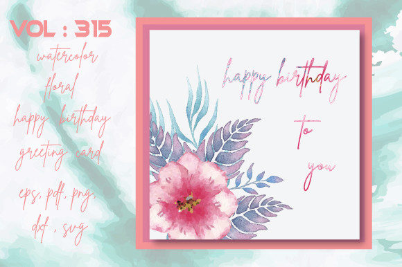 Watercolor Floral Birthday Card: A Crafts Gem