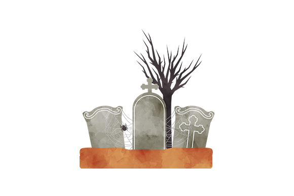 Watercolor Spooky Cemetery: A Halloween Brand Review