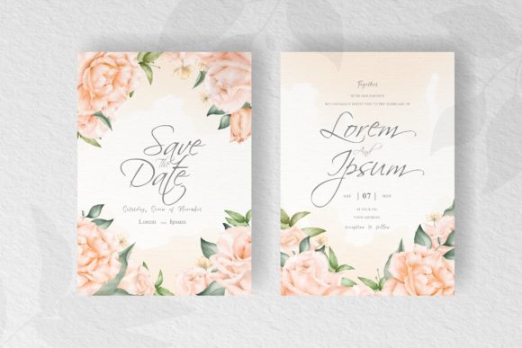 Watercolor Wedding Invitation Card Set: Print Templates Review